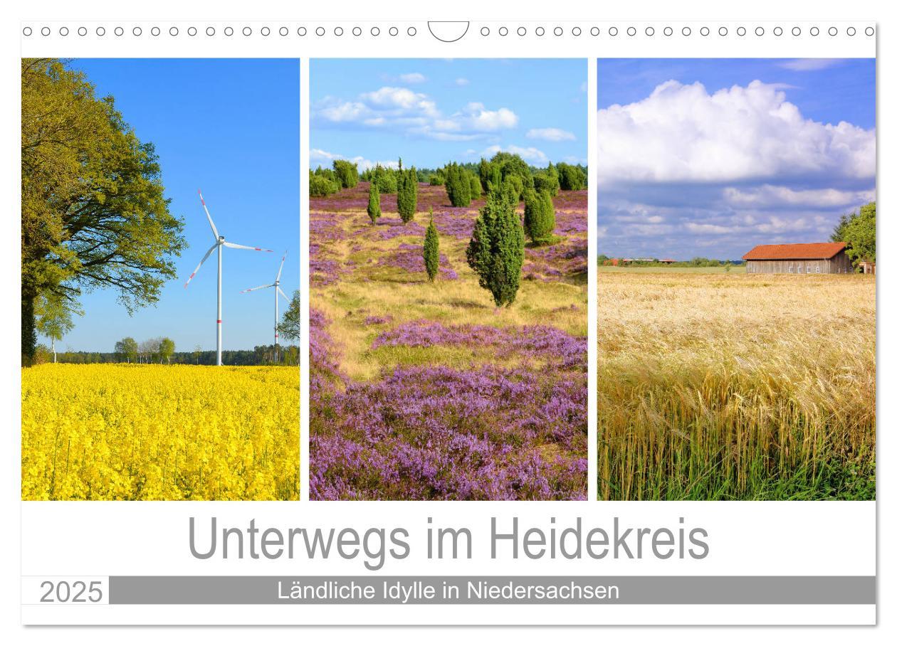 Cover: 9783435300006 | Unterwegs im Heidekreis (Wandkalender 2025 DIN A3 quer), CALVENDO...