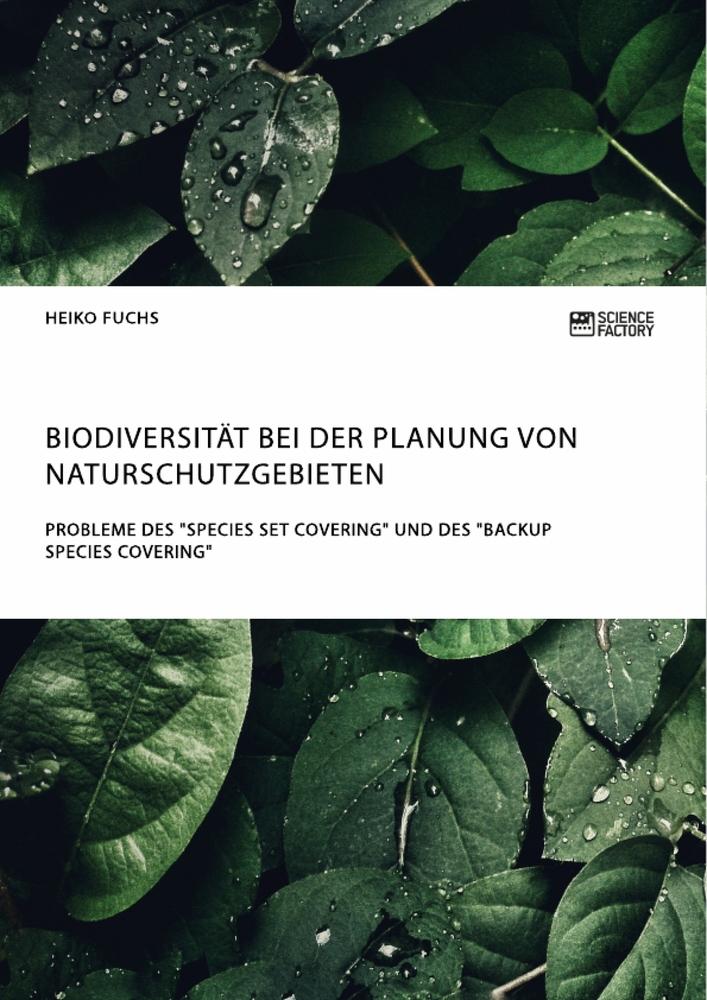 Cover: 9783956872105 | Biodiversität bei der Planung von Naturschutzgebieten. Probleme des...