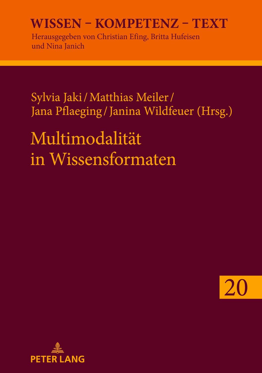 Cover: 9783631912027 | Multimodalität in Wissensformaten | Matthias Meiler (u. a.) | Buch