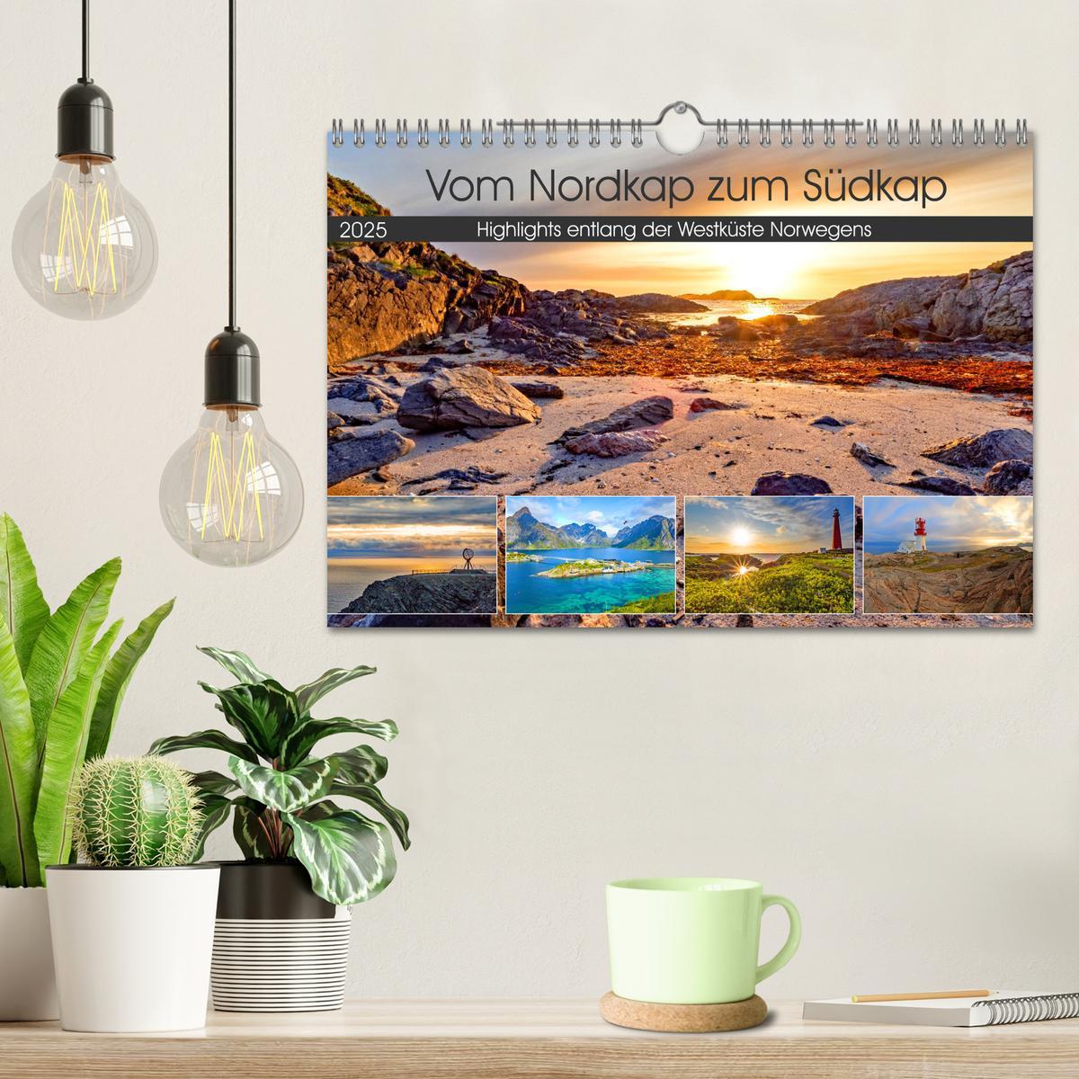 Bild: 9783383819759 | Vom Nordkap zum Südkap (Wandkalender 2025 DIN A4 quer), CALVENDO...