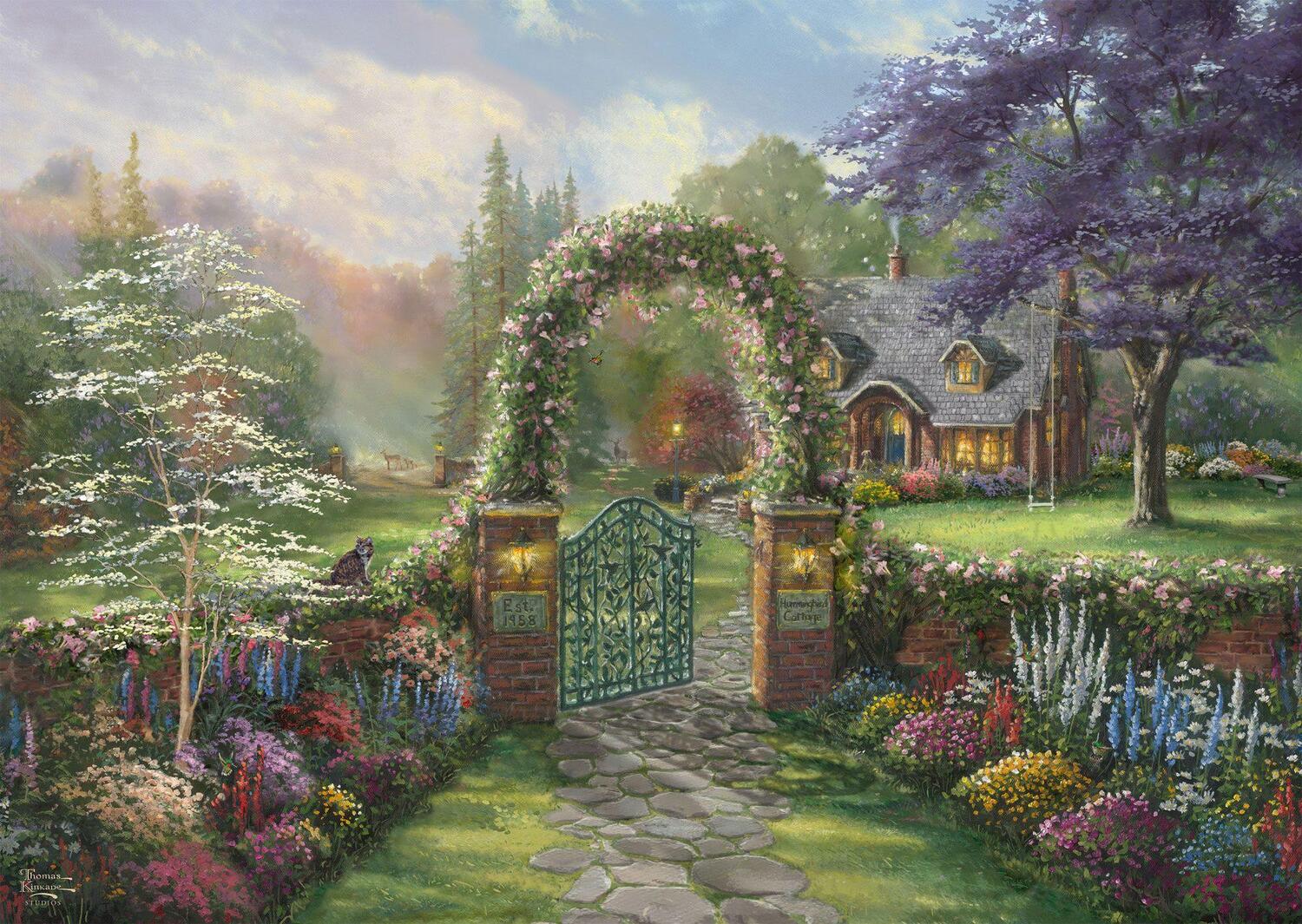 Bild: 4001504599409 | Hummingbird Cottage. Kinkade Collection 1.000 Teile | Spiel | Deutsch