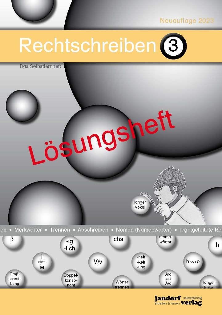 Cover: 9783960810636 | Rechtschreiben 3 (Lösungsheft) | Peter Wachendorf | Buch | 112 S.