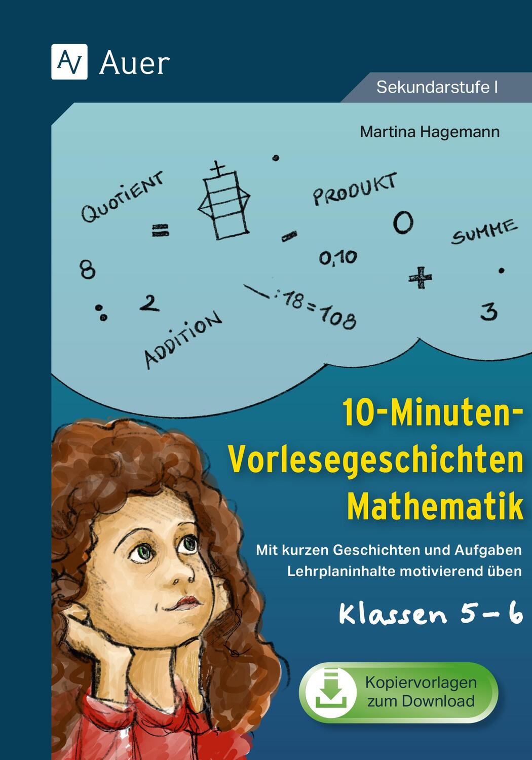 Cover: 9783403088226 | 10-Minuten-Vorlesegeschichten Mathematik 5-6 | Martina Hagemann | 2024