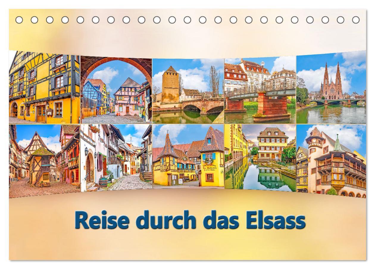 Cover: 9783383888526 | Reise durch das Elsass (Tischkalender 2025 DIN A5 quer), CALVENDO...