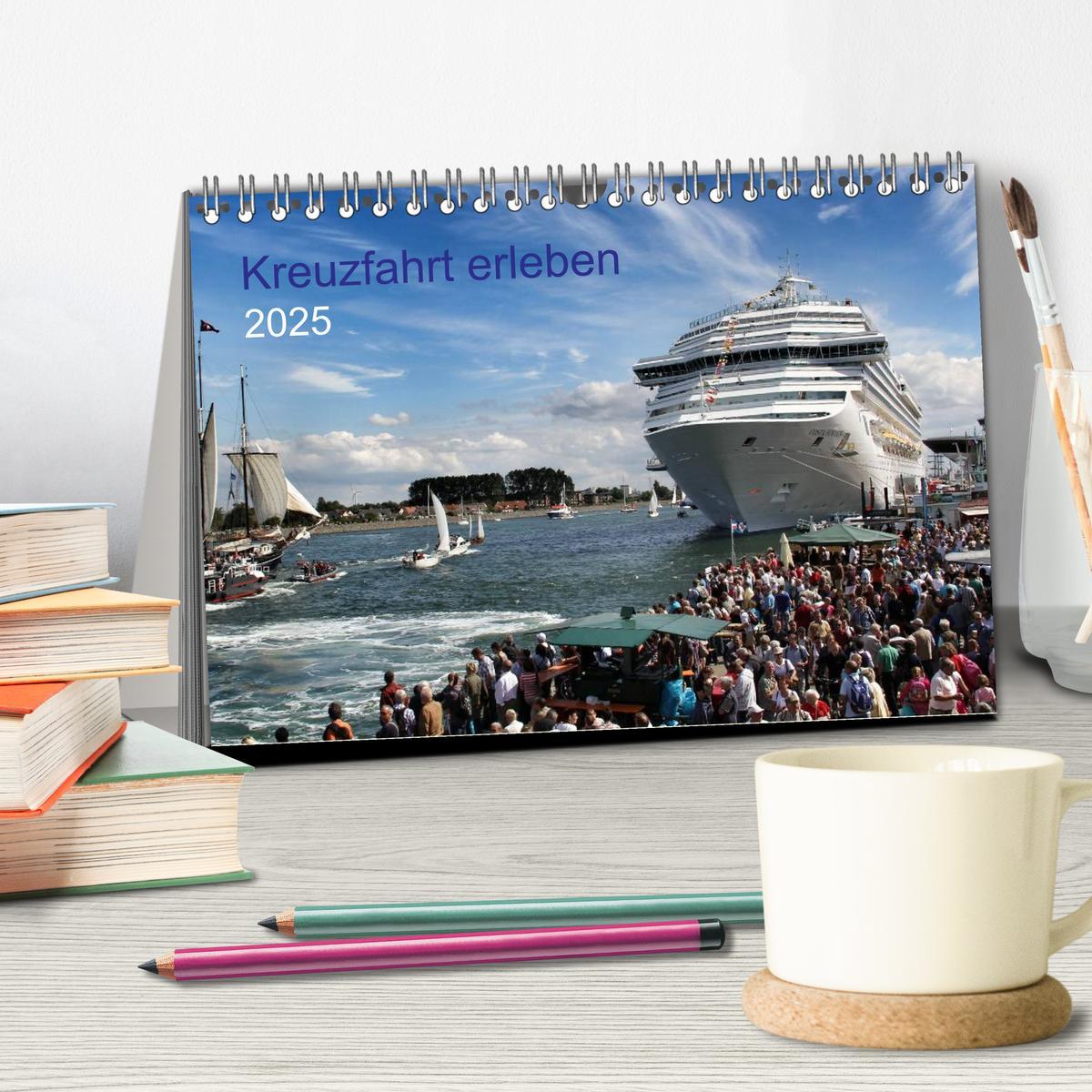 Bild: 9783435630271 | Kreuzfahrt erleben (Tischkalender 2025 DIN A5 quer), CALVENDO...