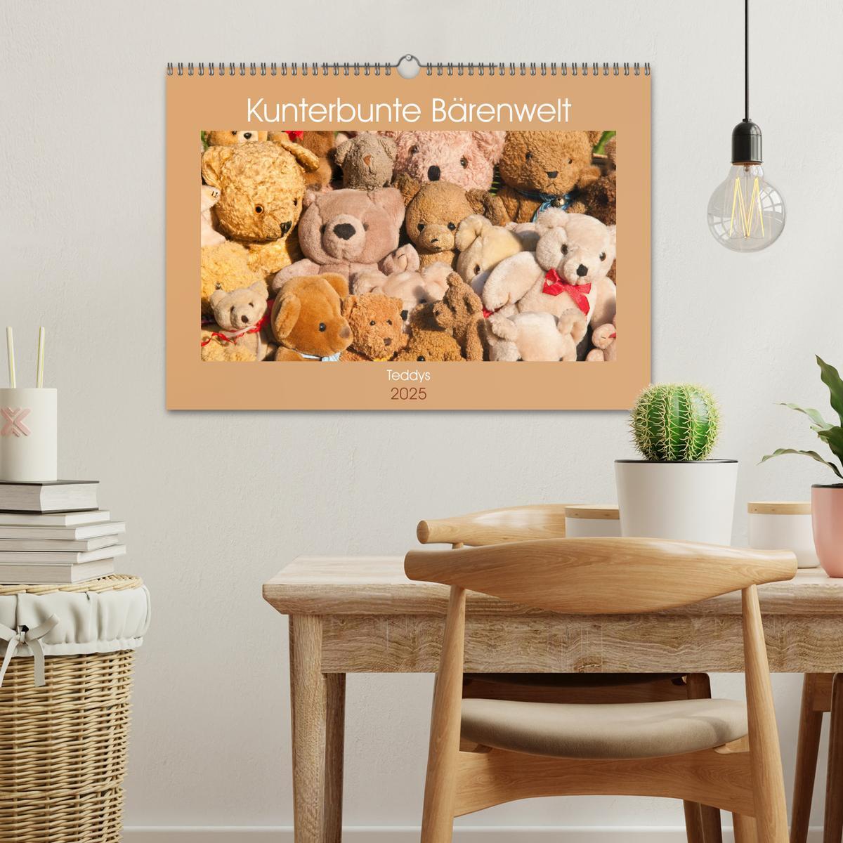 Bild: 9783435411832 | Kunterbunte Bärenwelt - Teddys (Wandkalender 2025 DIN A3 quer),...