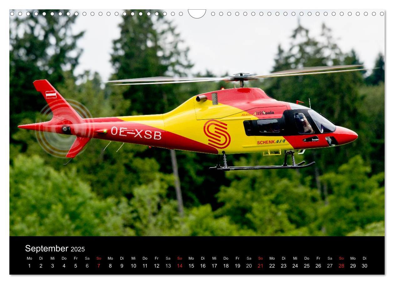 Bild: 9783435702916 | Modellhelis (Wandkalender 2025 DIN A3 quer), CALVENDO Monatskalender