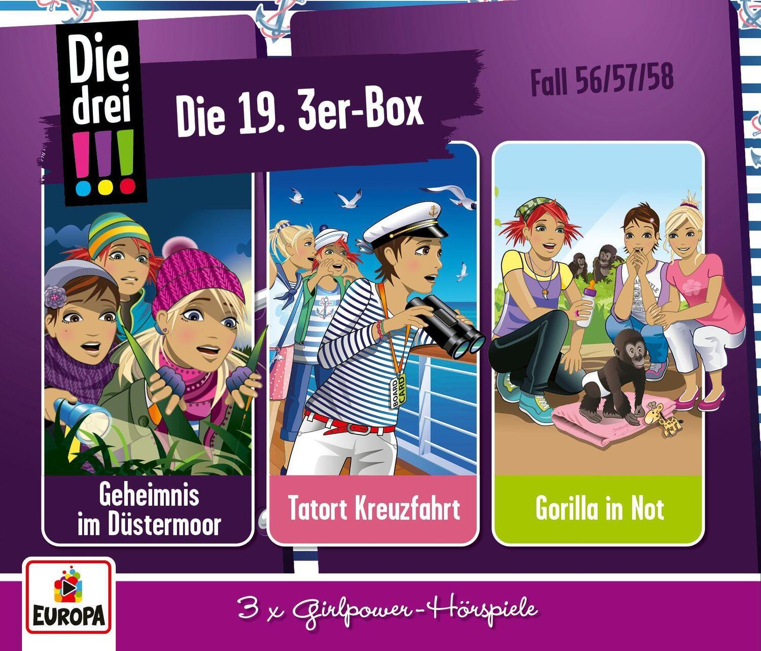 Cover: 9783803262110 | Die drei !!! - 3er Box 19. Folgen 56 - 58 | Audio-CD | 3 Audio-CDs