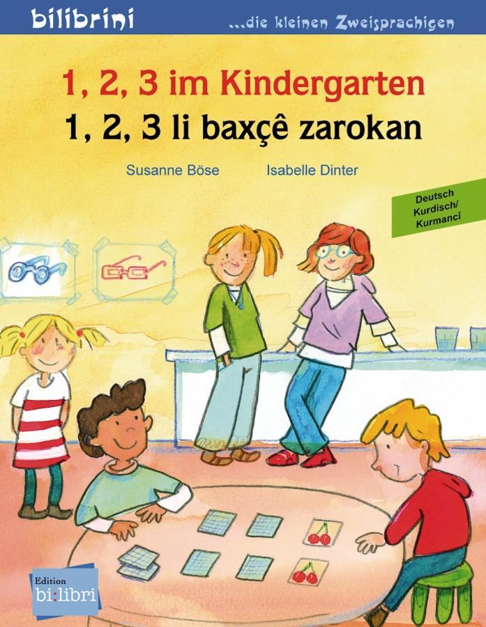 Cover: 9783197095950 | 1, 2, 3 im Kindergarten | Kinderbuch Deutsch-Kurdisch/Kurmancî | 16 S.