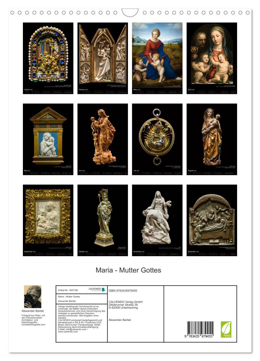 Bild: 9783435979455 | Maria - Mutter Gottes (Wandkalender 2025 DIN A3 hoch), CALVENDO...