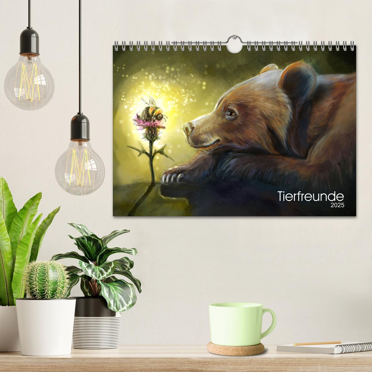 Bild: 9783435063901 | Tierfreunde (Wandkalender 2025 DIN A4 quer), CALVENDO Monatskalender