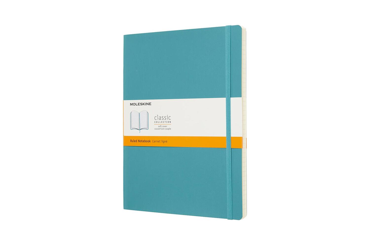 Cover: 8058341715543 | Moleskine Notizbuch Xlarge, Liniert, Soft Cover, Riff Blau | Moleskine