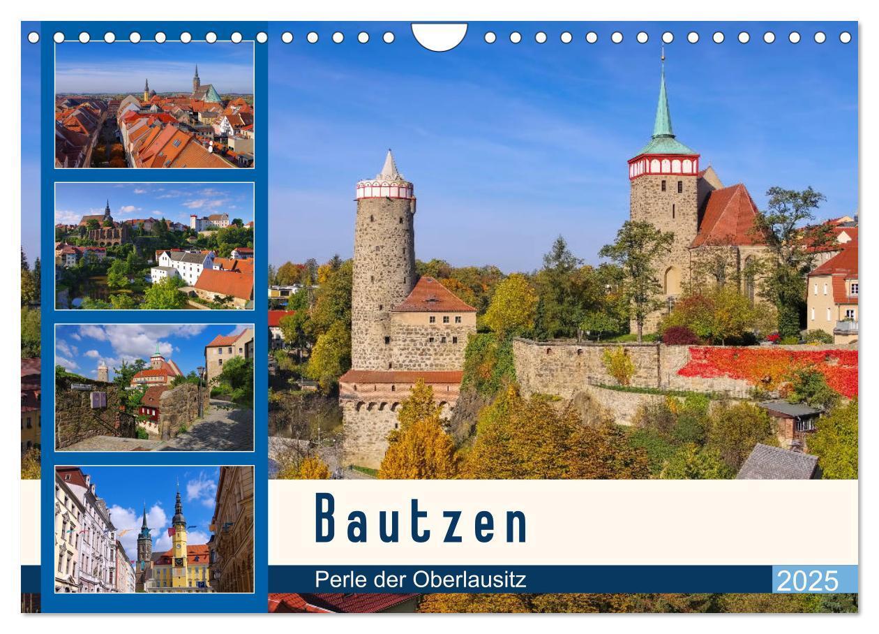 Cover: 9783435408023 | Bautzen - Perle der Oberlausitz (Wandkalender 2025 DIN A4 quer),...