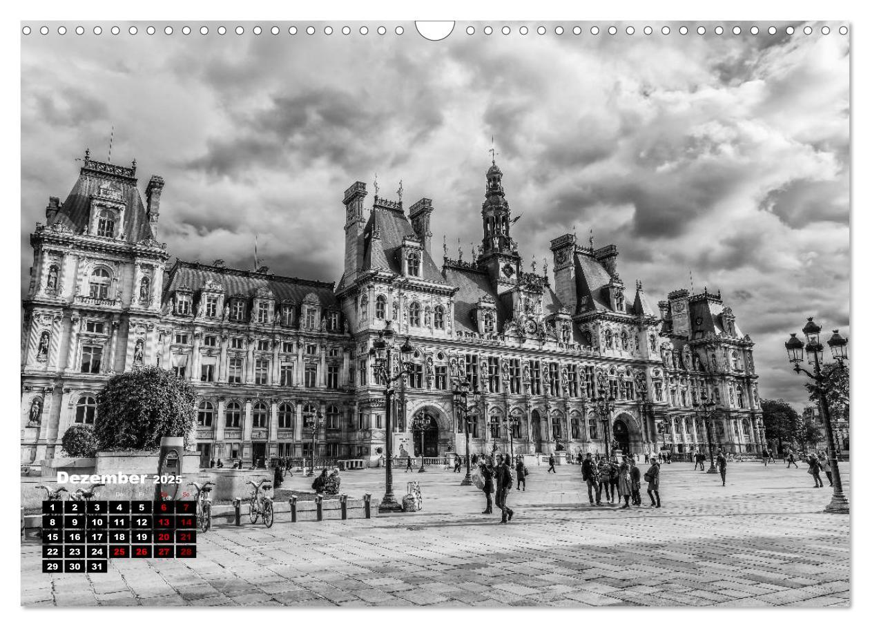 Bild: 9783435367337 | Paris-Impressionen in Schwarz-Weiß (Wandkalender 2025 DIN A3 quer),...