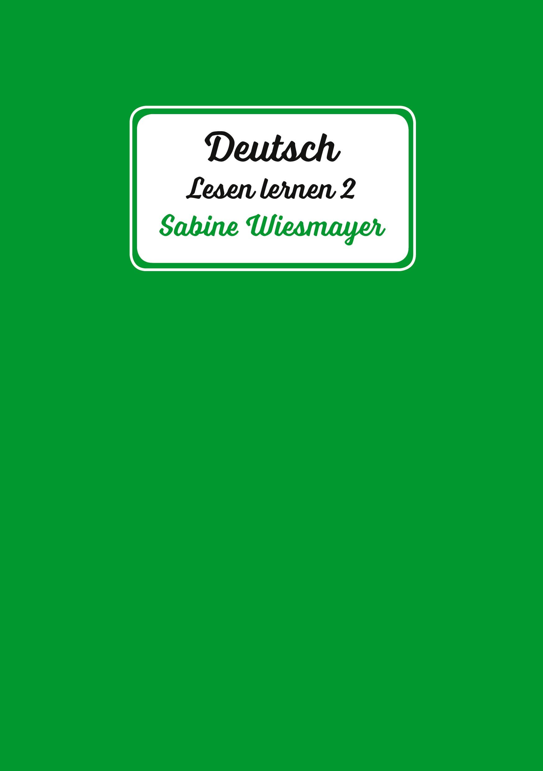 Cover: 9783347066632 | Deutsch, Lesen lernen 2 | Sabine Wiesmayer | Taschenbuch | Paperback