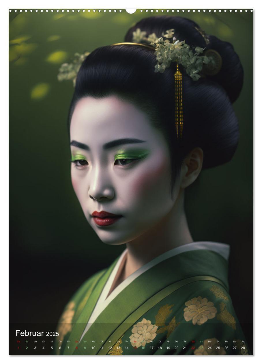 Bild: 9783435880362 | Wunderschöne Portraits Japanischer Geishas (Wandkalender 2025 DIN...