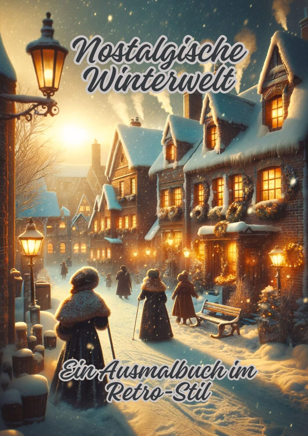 Cover: 9783384110039 | Nostalgische Winterwelt | Ein Ausmalbuch im Retro-Stil | Diana Kluge