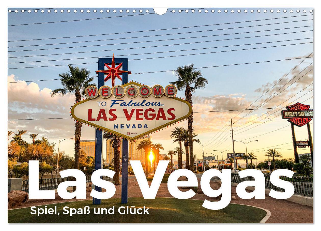 Cover: 9783435007967 | Las Vegas - Spiel, Spaß und Glück (Wandkalender 2025 DIN A3 quer),...