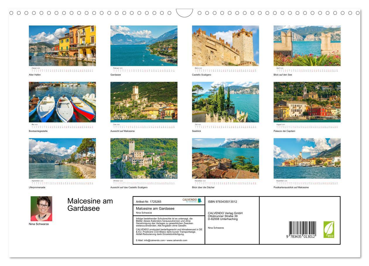 Bild: 9783435013012 | Malcesine am Gardasee (Wandkalender 2025 DIN A3 quer), CALVENDO...