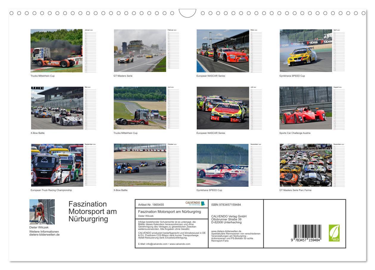 Bild: 9783457159484 | Faszination Motorsport am Nürburgring (Wandkalender 2025 DIN A3...