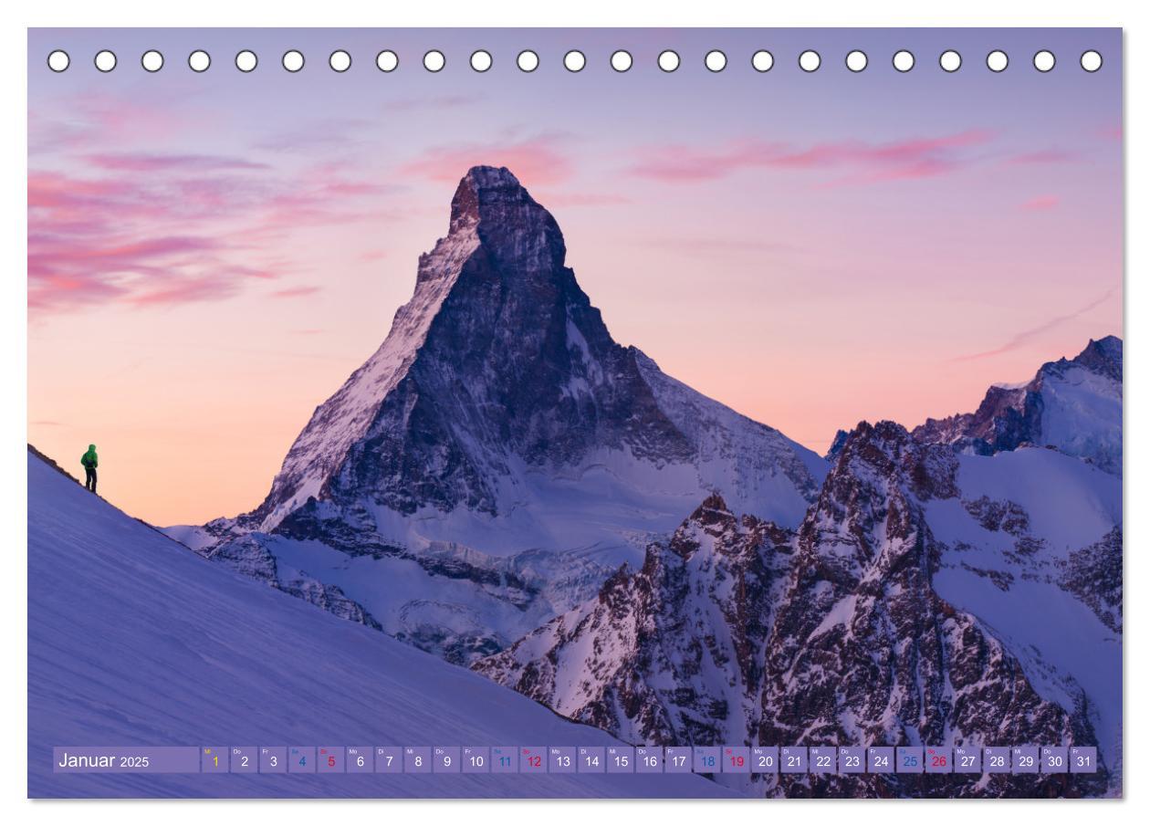 Bild: 9783383826443 | MATTERHORN Impressionen (Tischkalender 2025 DIN A5 quer), CALVENDO...