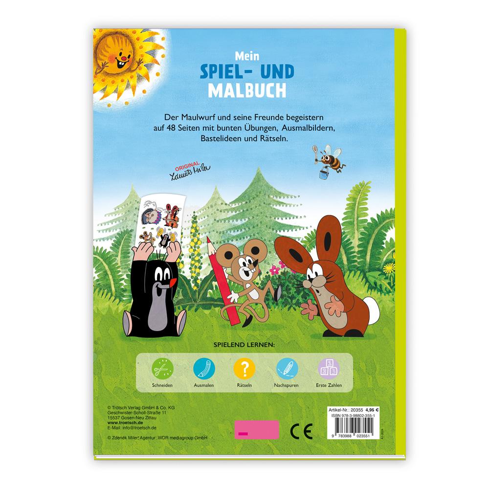 Bild: 9783988023551 | Trötsch Der kleine Maulwurf Mein Spiel- und Malbuch | KG | Buch | 2024