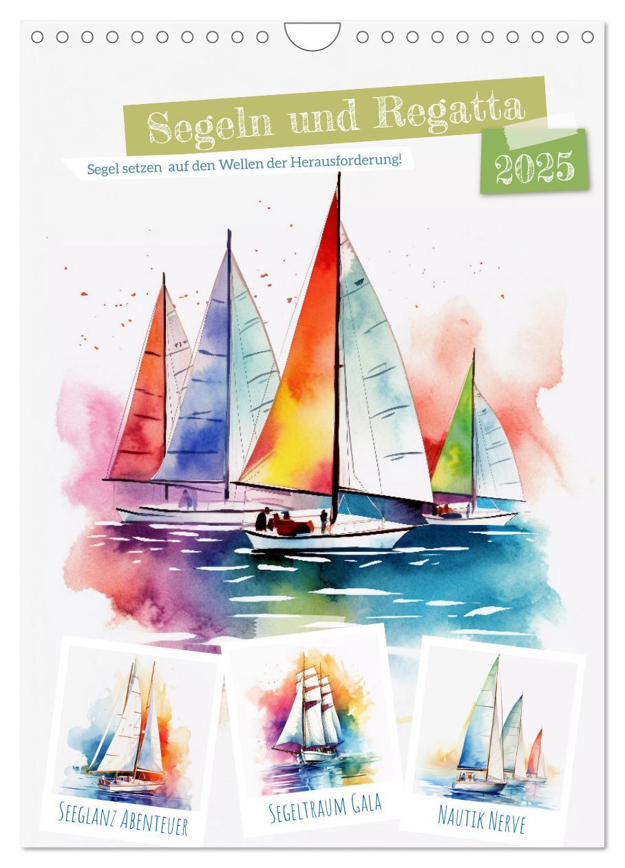 Cover: 9783435853335 | Segeln und Regatta (Wandkalender 2025 DIN A4 hoch), CALVENDO...