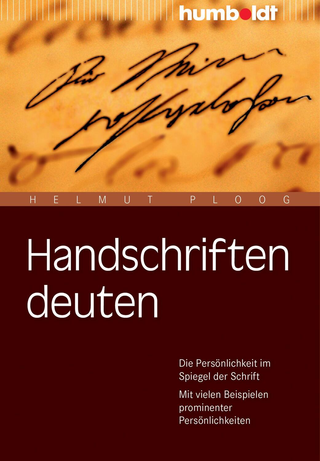 Cover: 9783869105161 | Handschriften deuten | Helmut Ploog | Taschenbuch | 184 S. | Deutsch