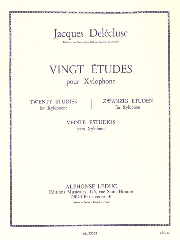 Cover: 9790046233630 | 20 Etudes | Jacques Delécluse | Buch | Alphonse Leduc