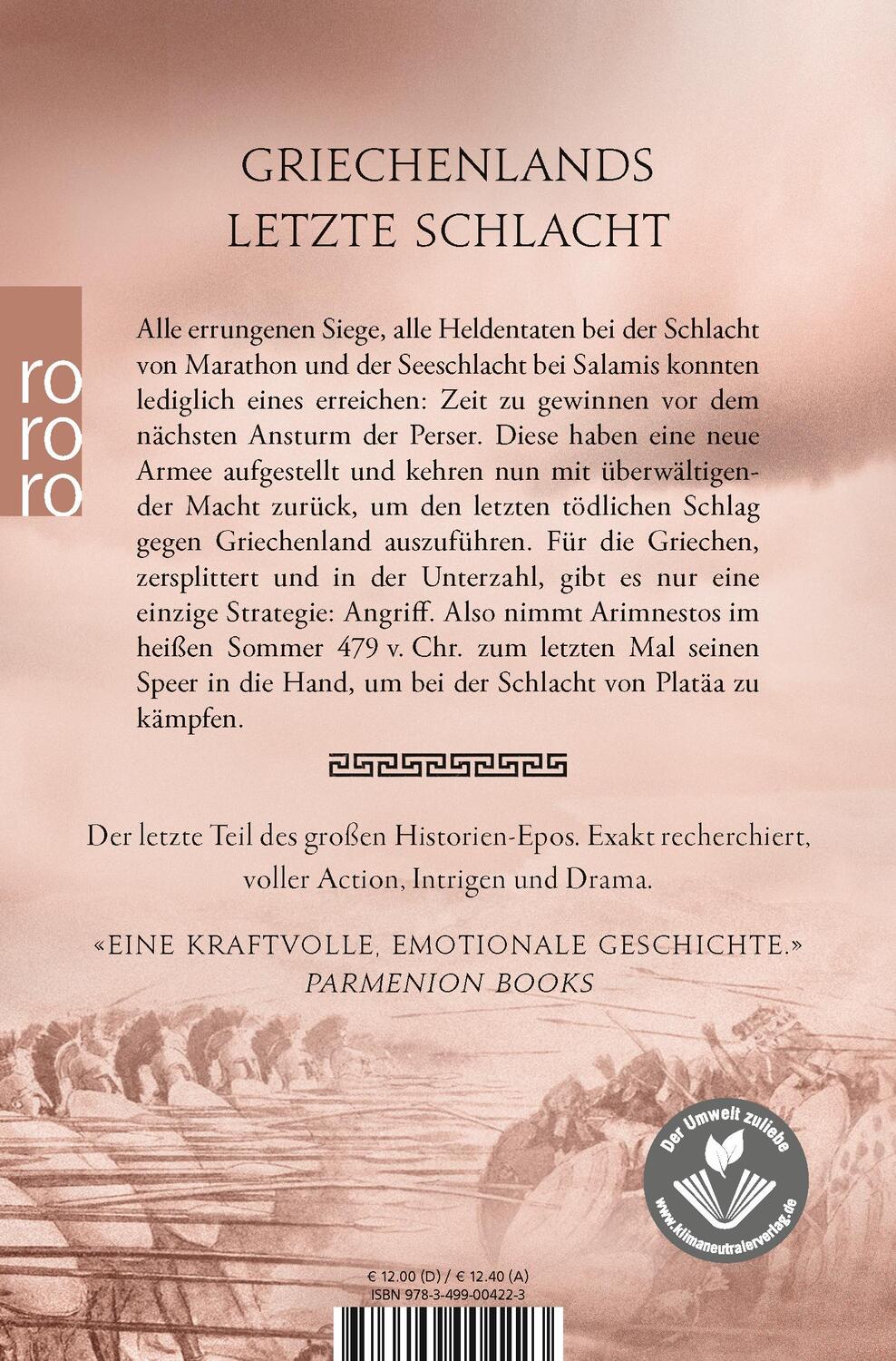 Rückseite: 9783499004223 | Der Lange Krieg: Zorn des Ares | Historischer Roman | Cameron | Buch