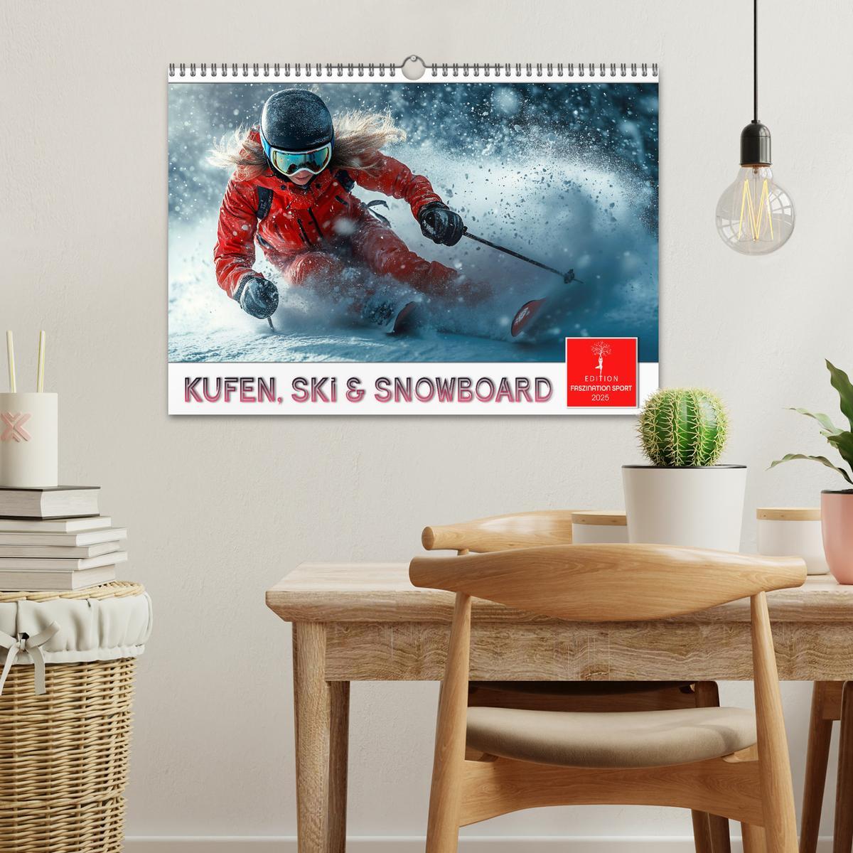 Bild: 9783457226483 | Kufen, Ski &amp; Snowboard (Wandkalender 2025 DIN A3 quer), CALVENDO...