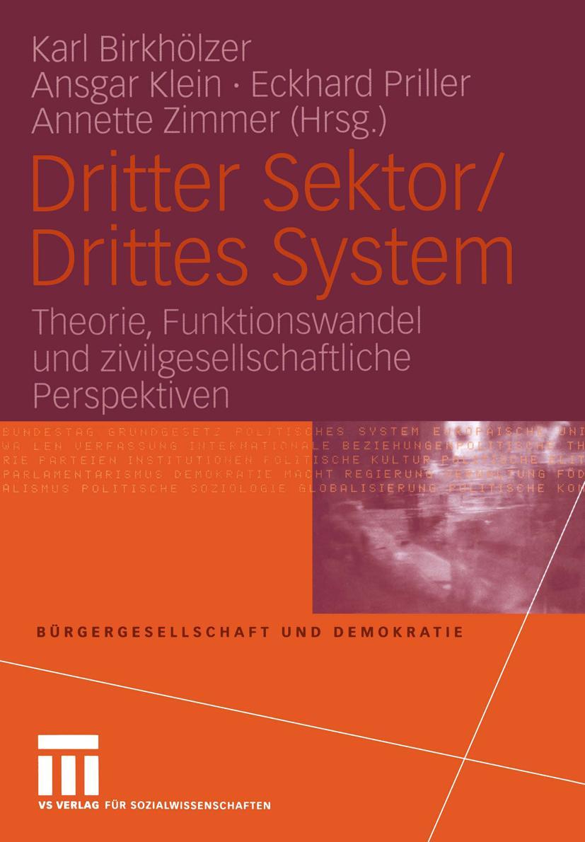 Cover: 9783810039941 | Dritter Sektor/Drittes System | Karl Birkhölzer (u. a.) | Taschenbuch