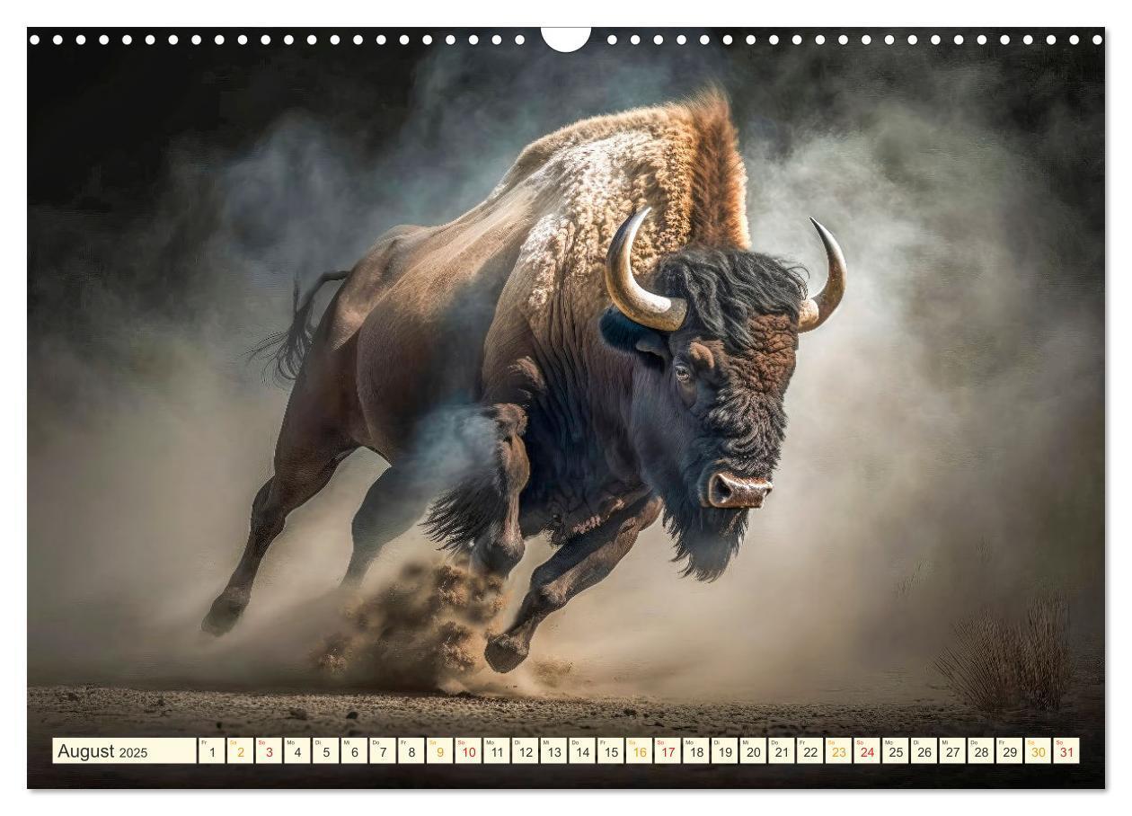 Bild: 9783383911859 | Amerikanischer Bison (Wandkalender 2025 DIN A3 quer), CALVENDO...