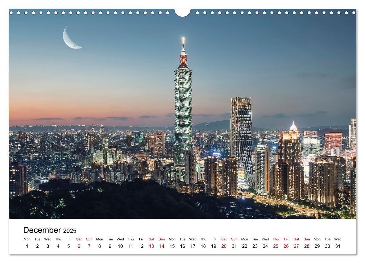 Bild: 9781325838349 | A Journey In Taipei (Wall Calendar 2025 DIN A3 landscape), CALVENDO...