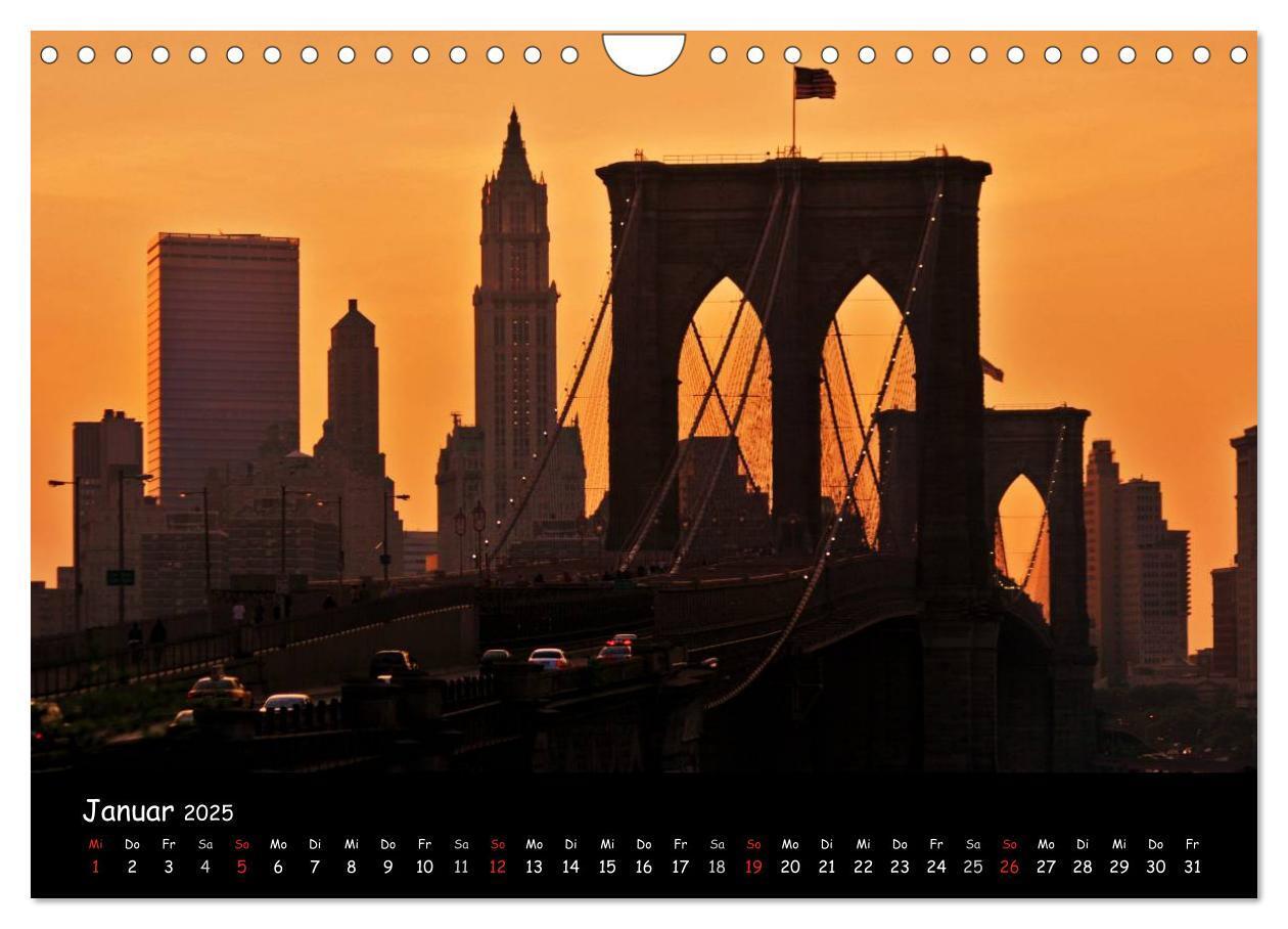 Bild: 9783435749331 | New York (Wandkalender 2025 DIN A4 quer), CALVENDO Monatskalender