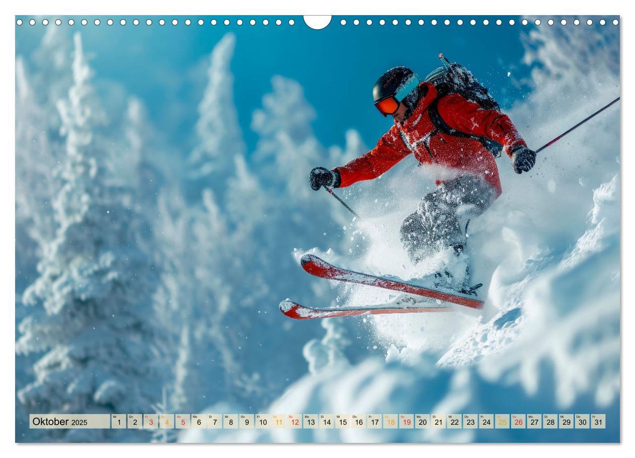 Bild: 9783383771934 | Skifahren - tolle Momente (Wandkalender 2025 DIN A3 quer), CALVENDO...