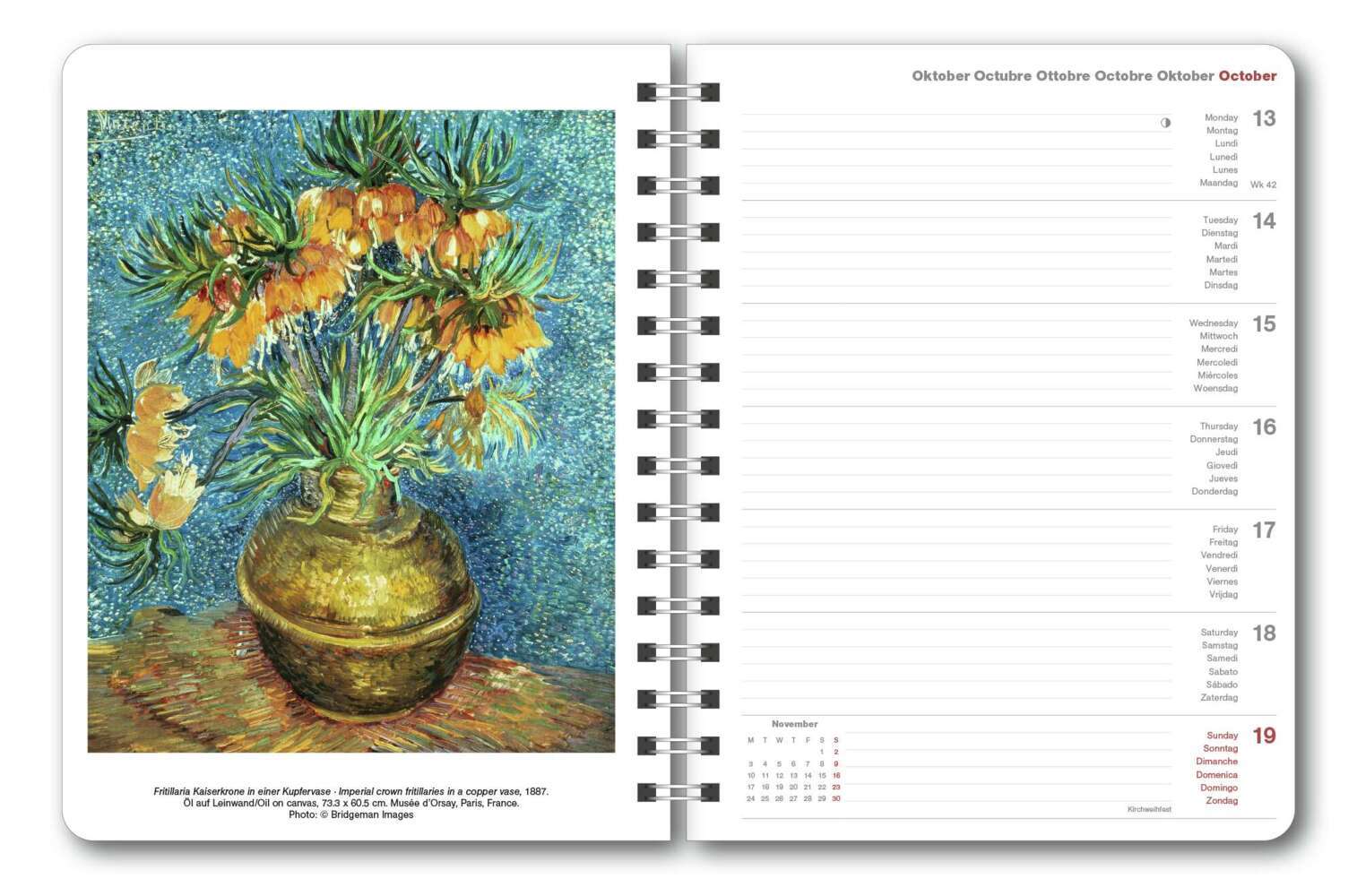 Bild: 4002725994813 | N NEUMANNVERLAGE - Vincent van Gogh 2025 Diary, 16,5x21,6cm,...