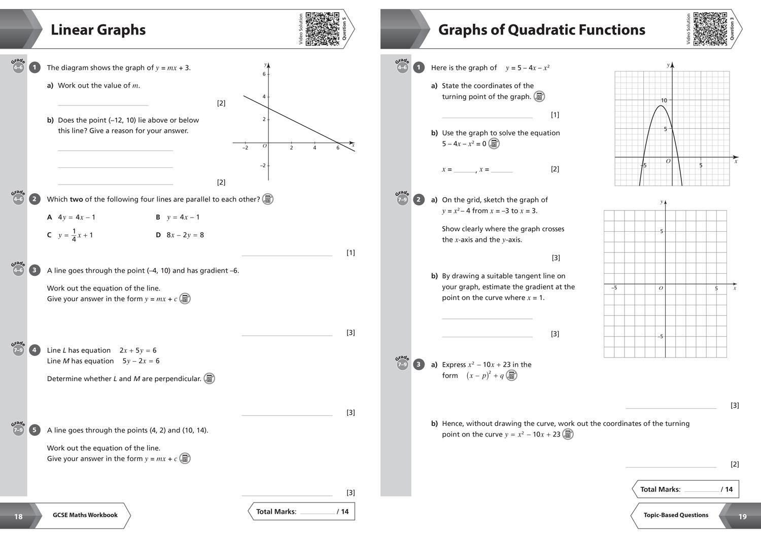 Bild: 9780008326654 | AQA GCSE 9-1 Maths Higher Workbook | Ideal for the 2024 and 2025 Exams