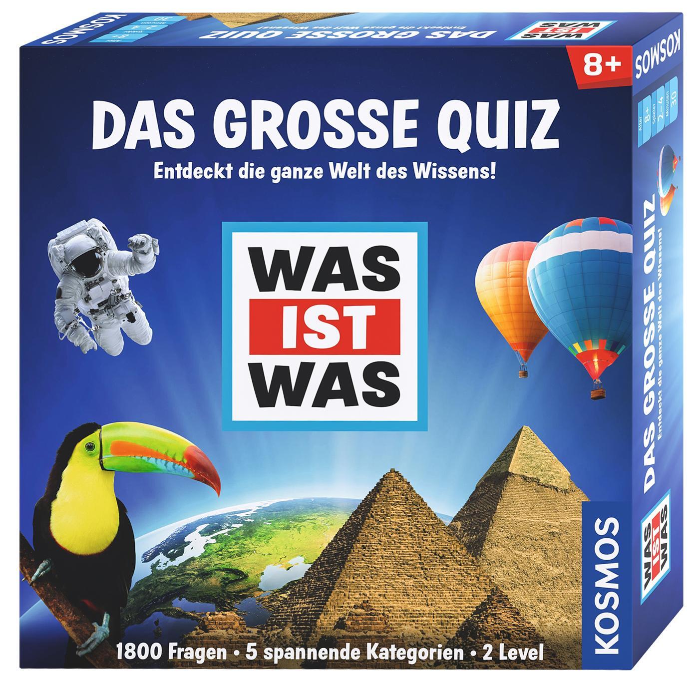 Cover: 4002051697891 | WAS IST WAS Das große Quiz | Für 2 - 4 Spieler ab 8 Jahren | Spiel