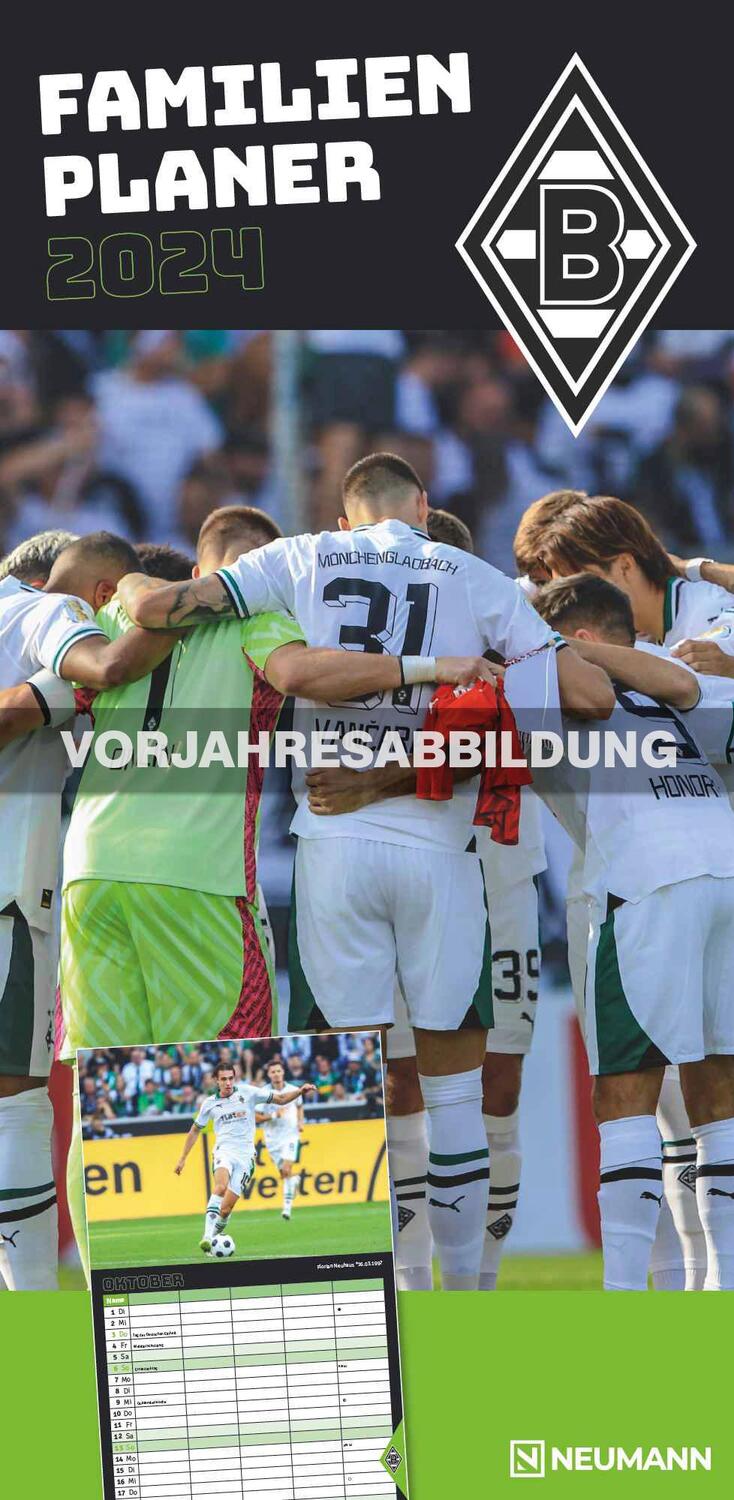 Cover: 4002725994387 | Borussia Mönchengladbach 2025 - Familien-Planer - Fan-Kalender -...