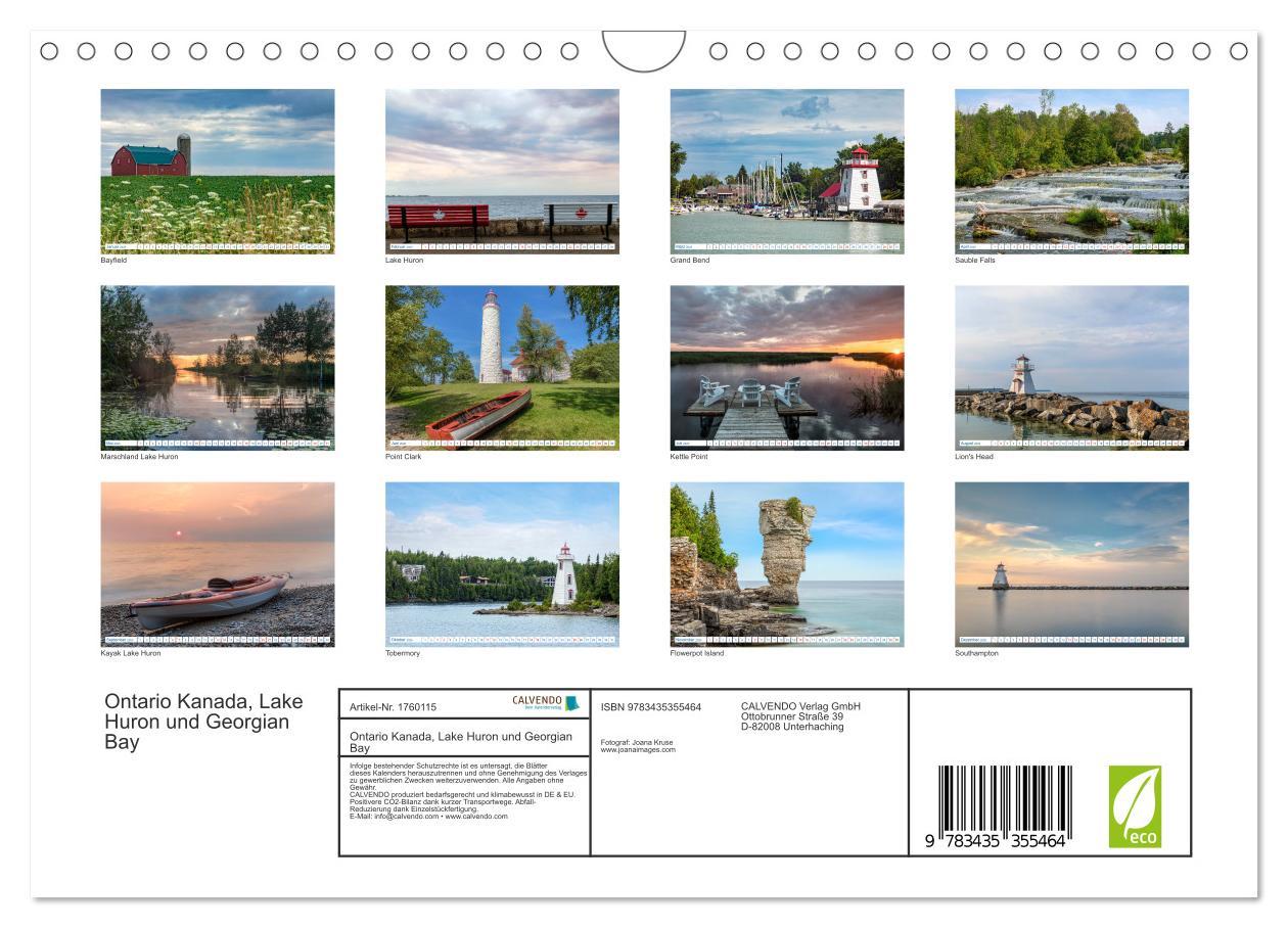 Bild: 9783435355464 | Ontario Kanada, Lake Huron und Georgian Bay (Wandkalender 2025 DIN...