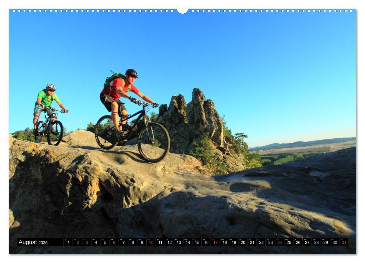 Bild: 9783435353330 | Mountainbike Traumpfade (Wandkalender 2025 DIN A2 quer), CALVENDO...