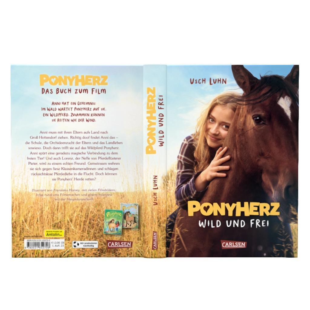 Bild: 9783551652706 | Ponyherz 1: Wild und frei. Das Buch zum Film | Usch Luhn | Buch | 2023