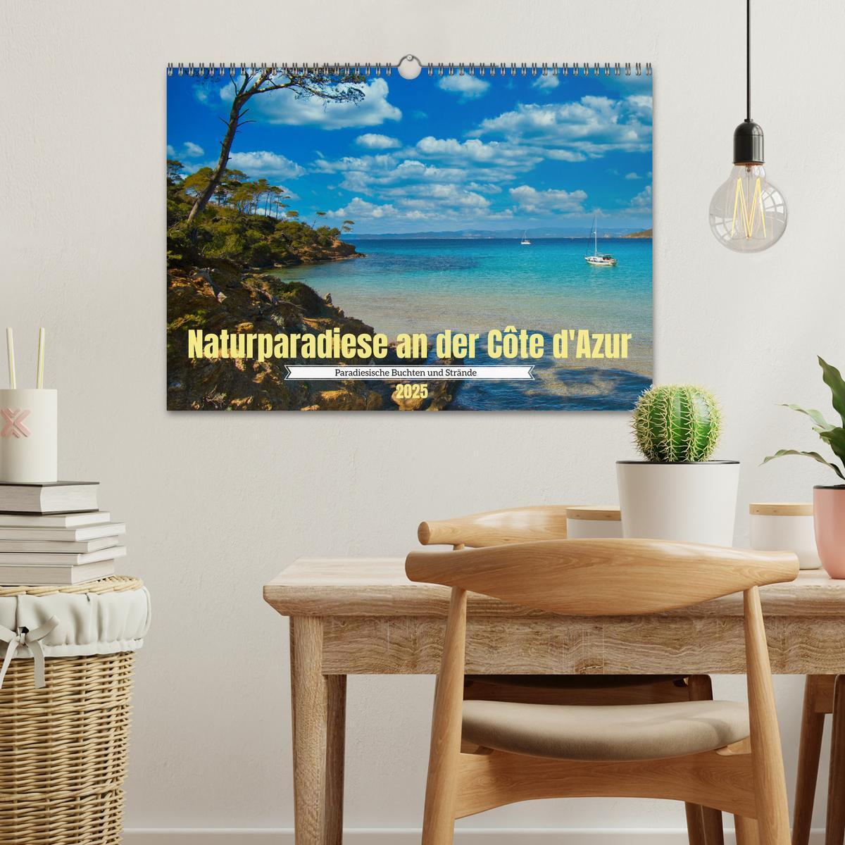 Bild: 9783435016679 | Naturparadiese an der Côte d'Azur (Wandkalender 2025 DIN A3 quer),...