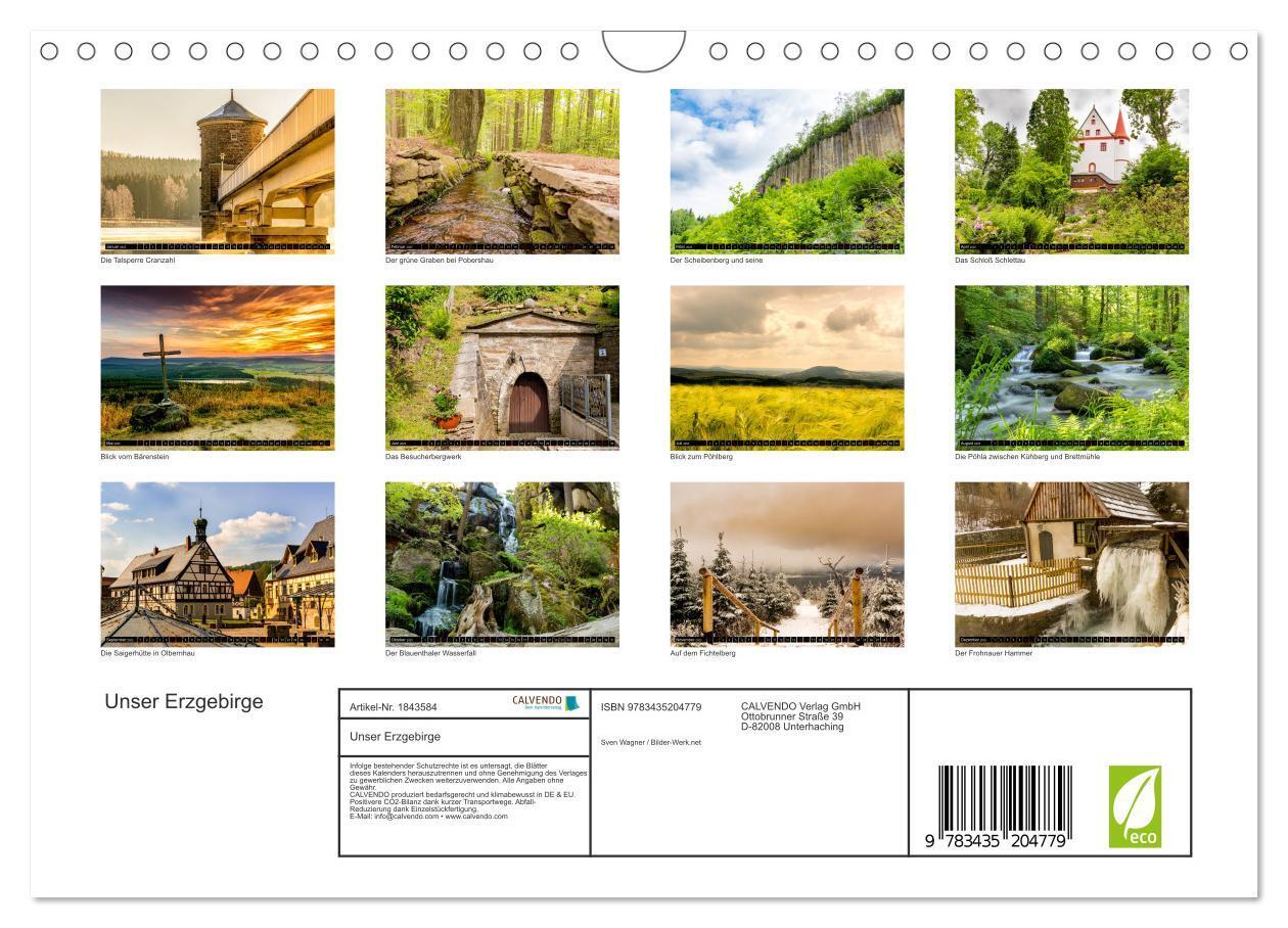 Bild: 9783435204779 | Unser Erzgebirge (Wandkalender 2025 DIN A4 quer), CALVENDO...