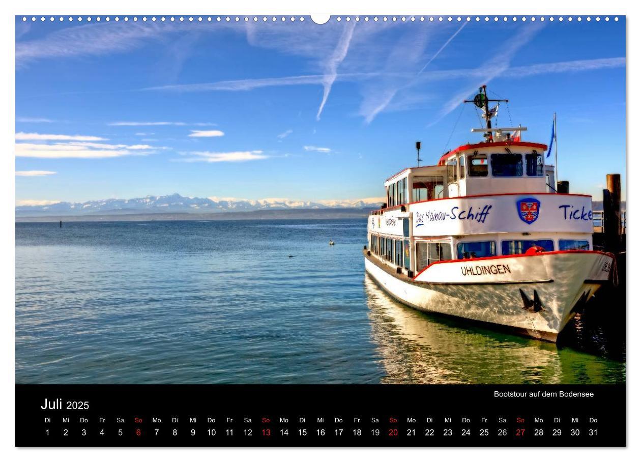 Bild: 9783435814275 | Bodensee (hochwertiger Premium Wandkalender 2025 DIN A2 quer),...