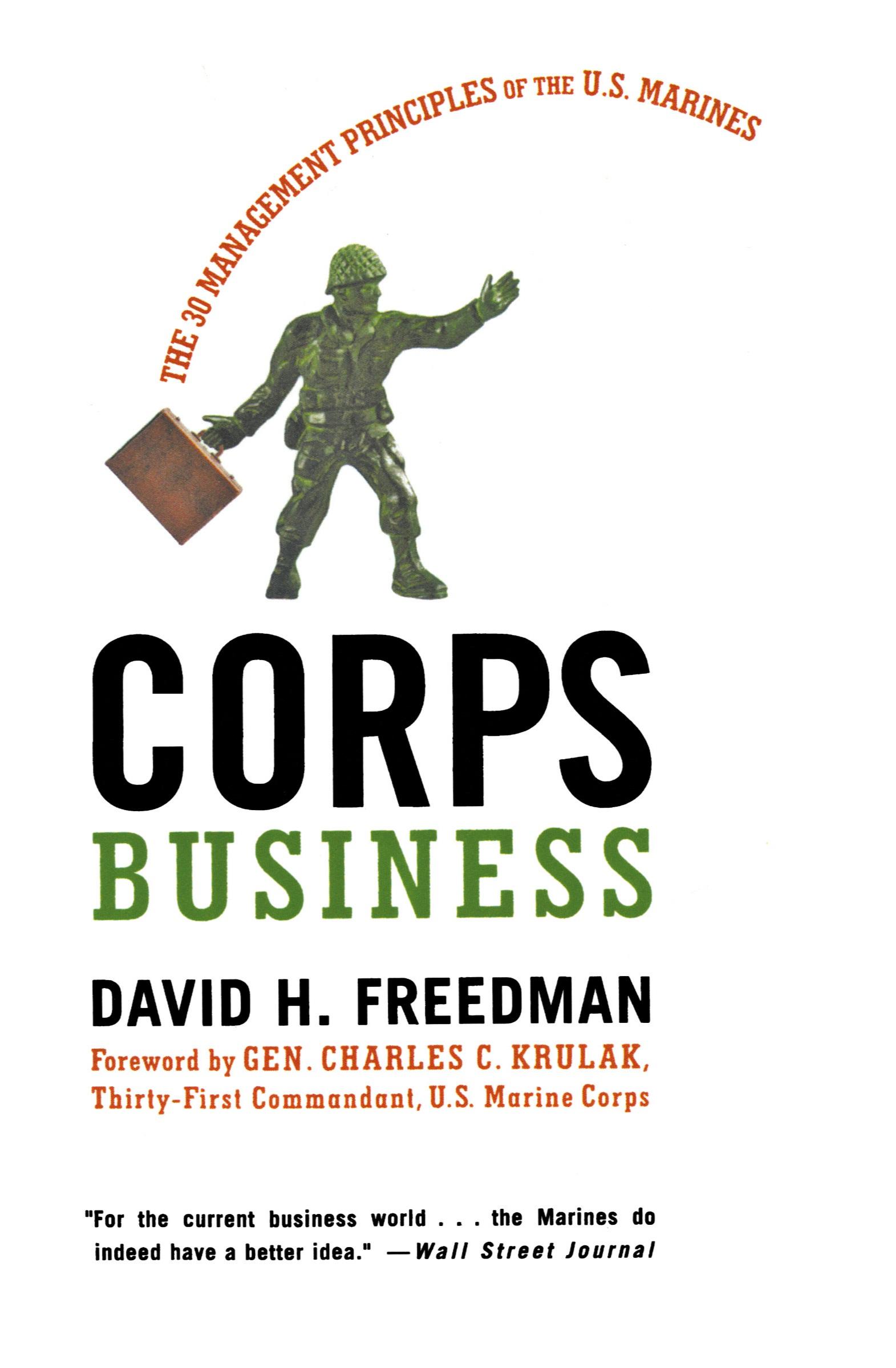 Cover: 9780066619798 | Corps Business | The 30 Management Principles of the U.S. Marines