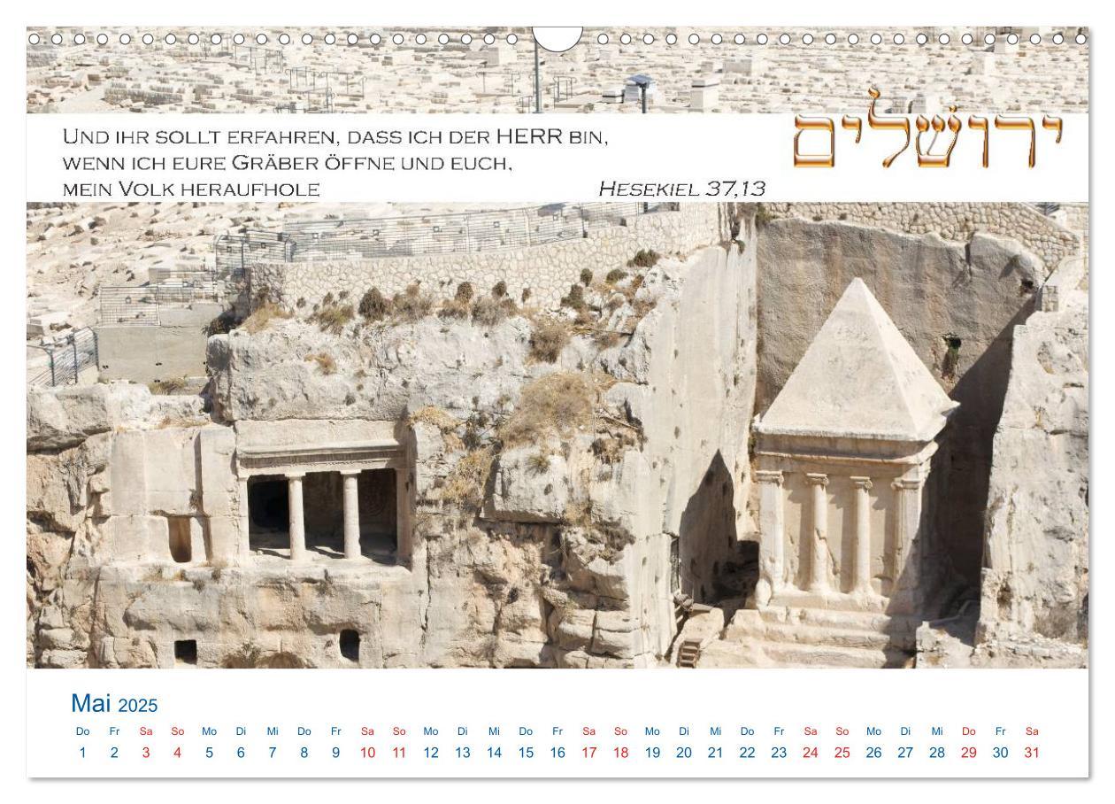 Bild: 9783435677863 | Jerusalem. Kalender mit Bibelworten (Wandkalender 2025 DIN A3...