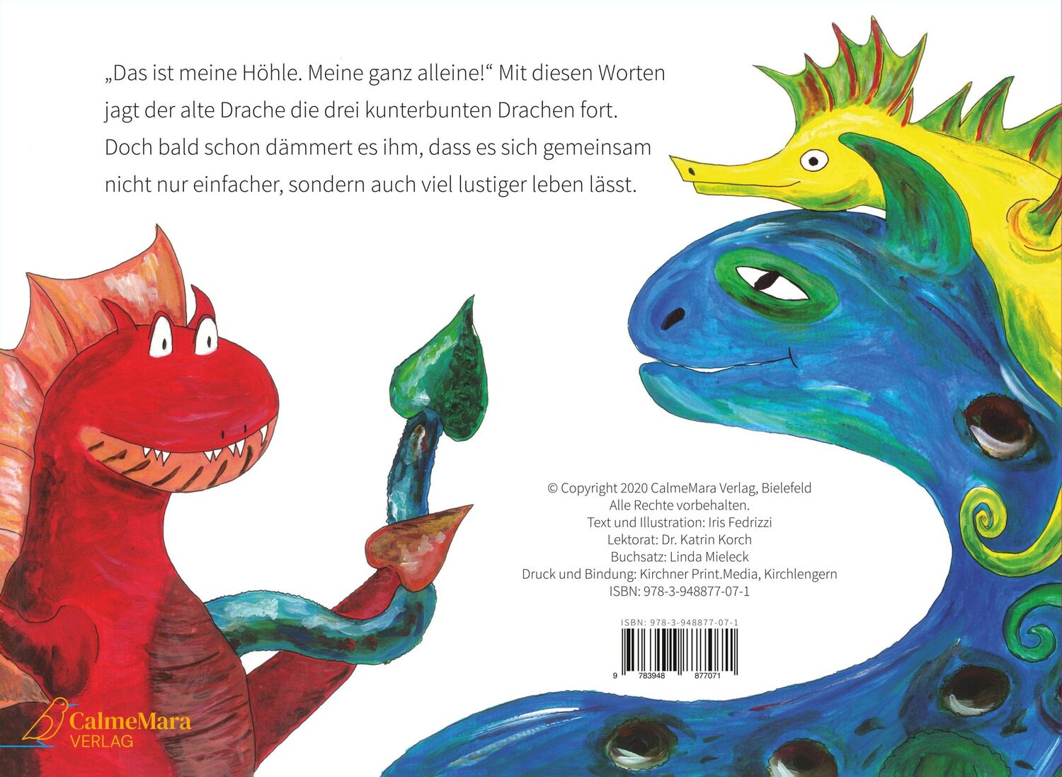 Bild: 9783948877071 | Drei kunterbunte Drachen | Iris Fedrizzi | Buch | 25 S. | Deutsch