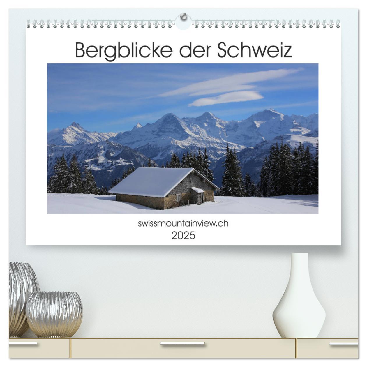 Cover: 9783435346172 | Bergblicke der Schweiz (hochwertiger Premium Wandkalender 2025 DIN...